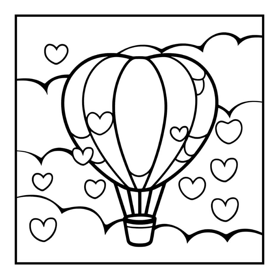 Desenho de Cozy Valentines para imprimir