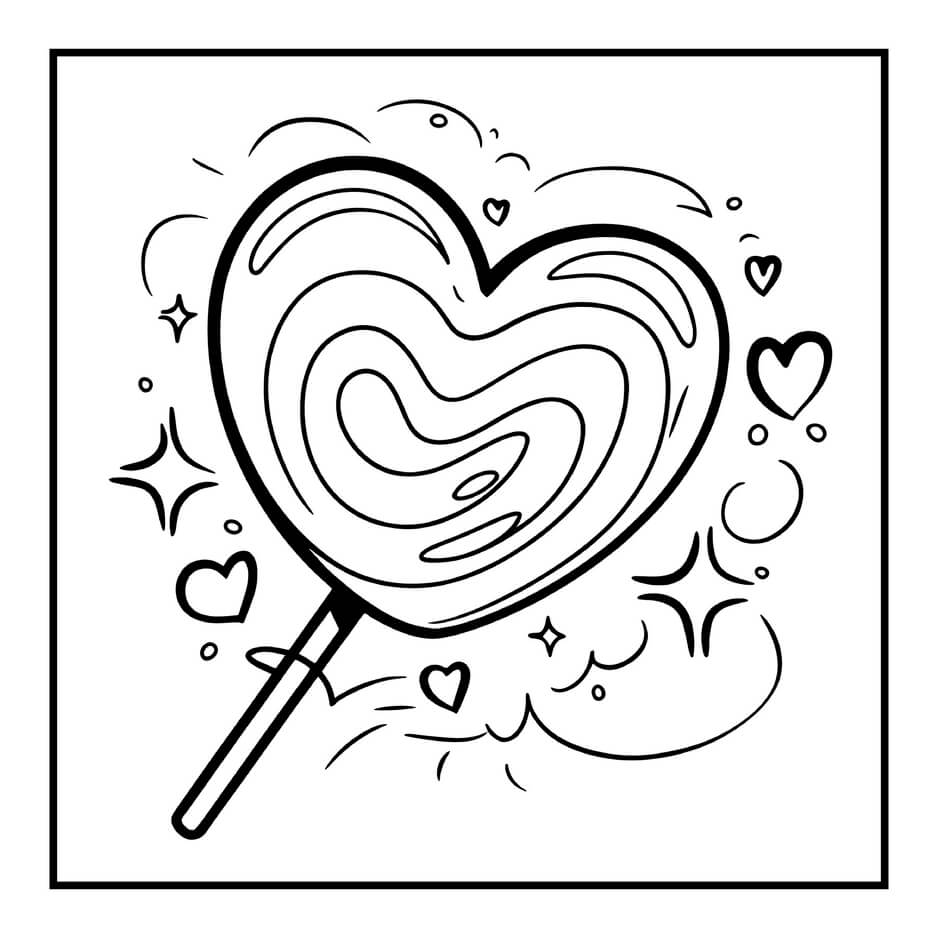 Desenho de Cozy Valentines para imprimir