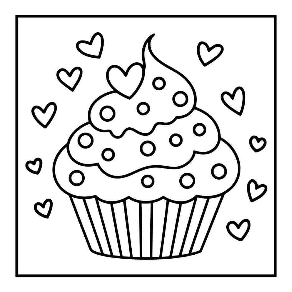Desenho de Cozy Valentines para imprimir