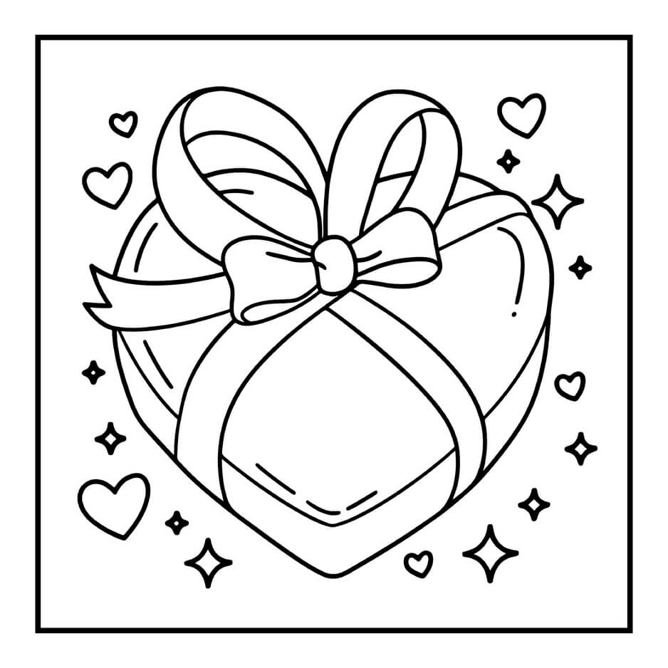 Desenho de Cozy Valentines para imprimir