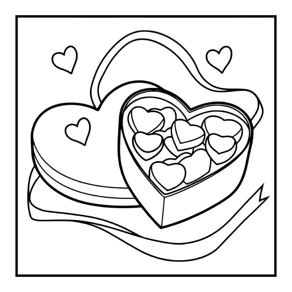 Desenho de Cozy Valentines para imprimir