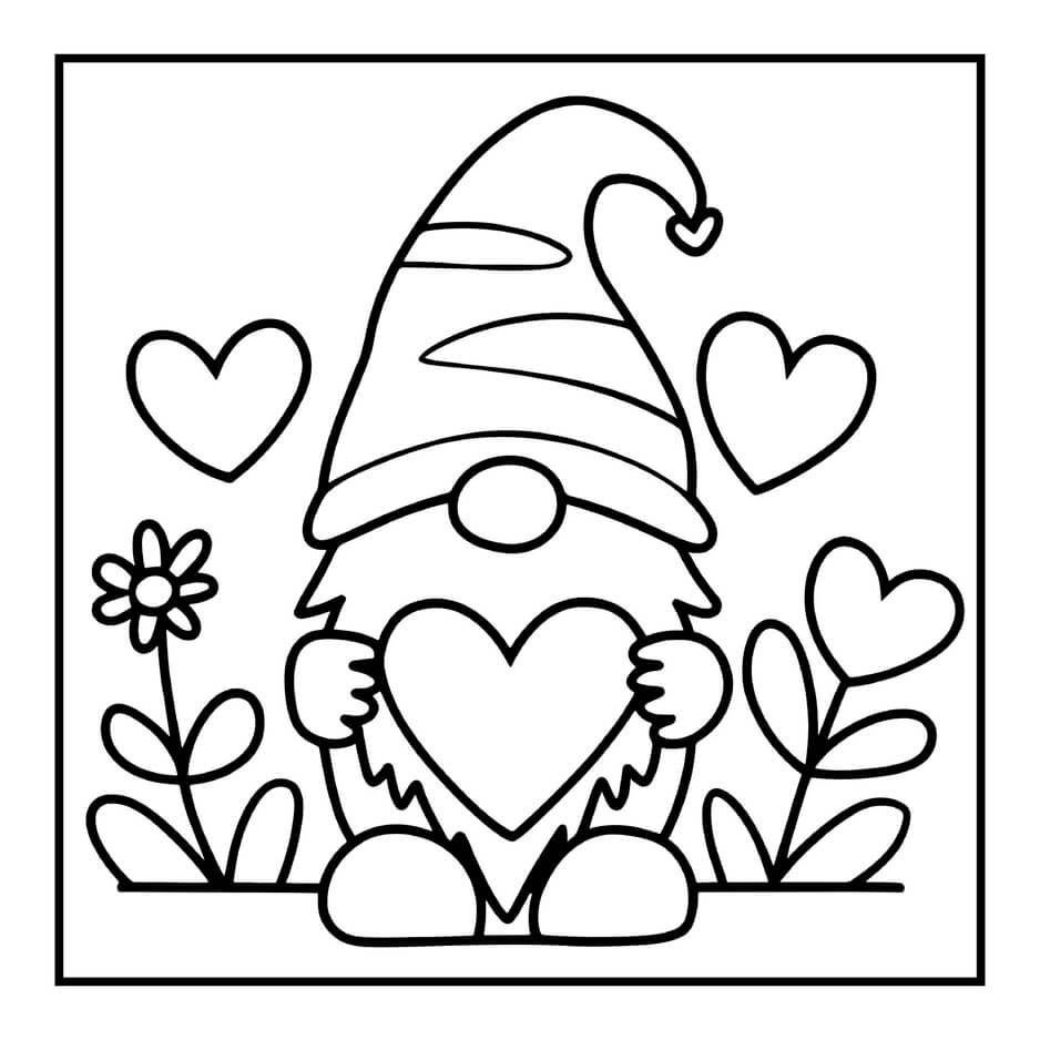Desenho de Cozy Valentines para imprimir