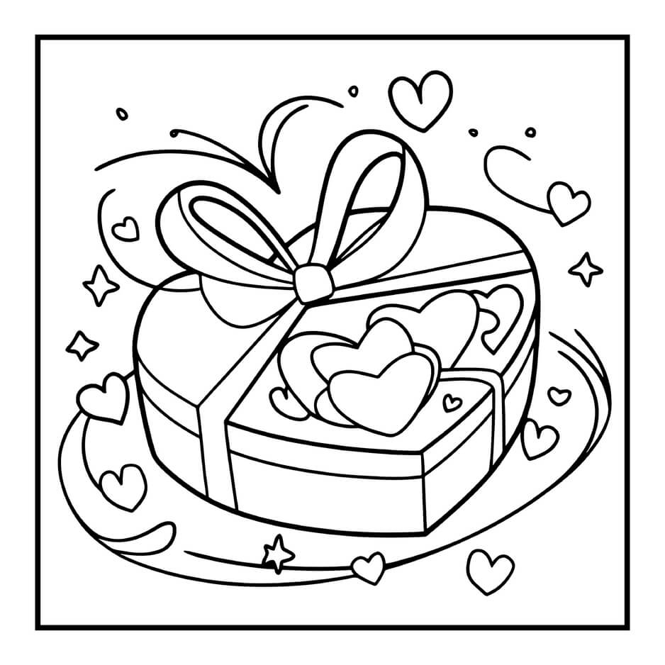 Desenho de Cozy Valentines para imprimir
