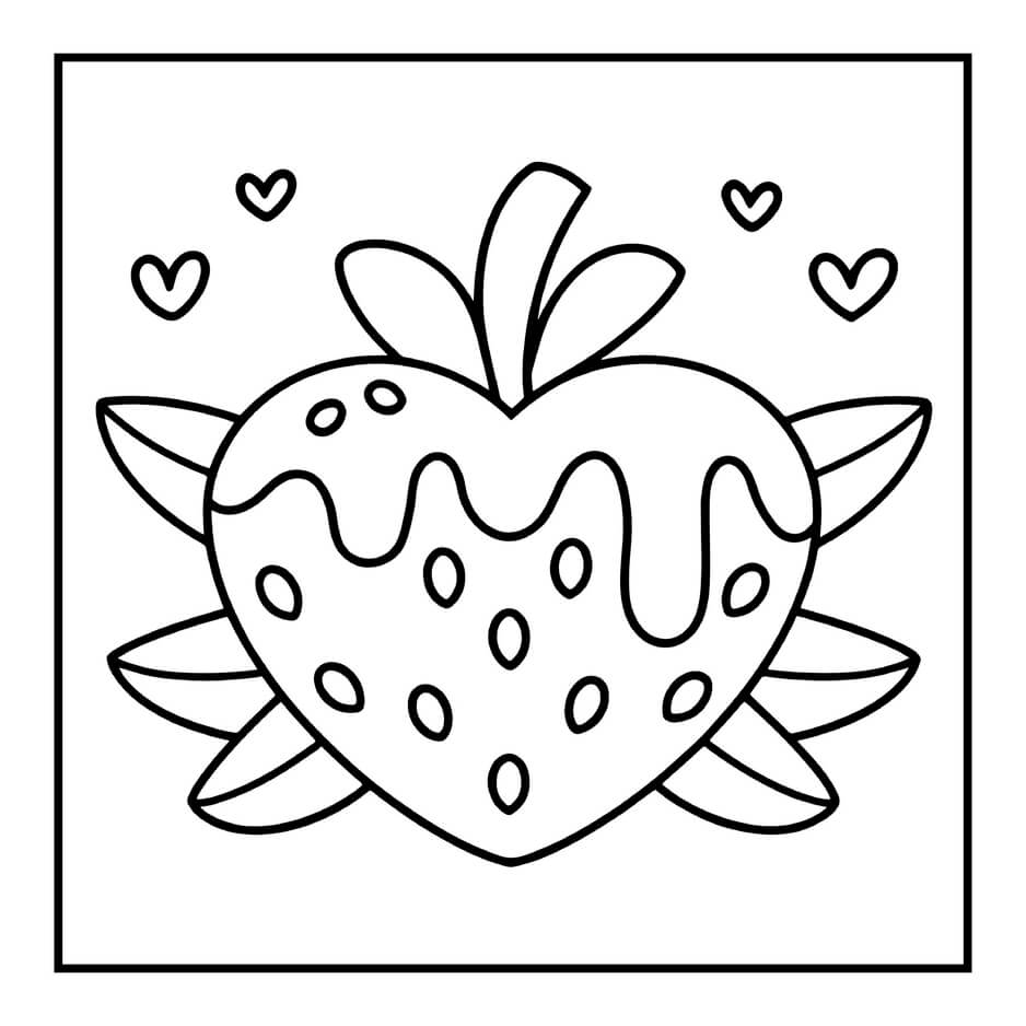 Desenho de Cozy Valentines para imprimir