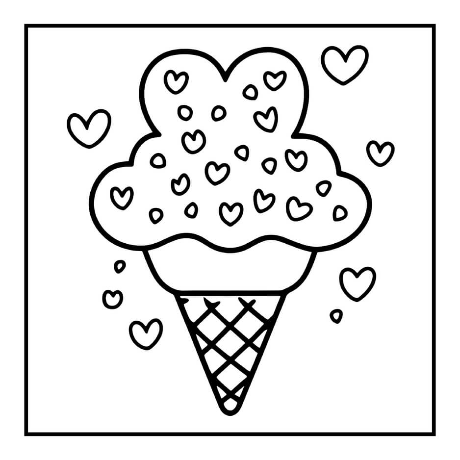 Desenho de Cozy Valentines para imprimir