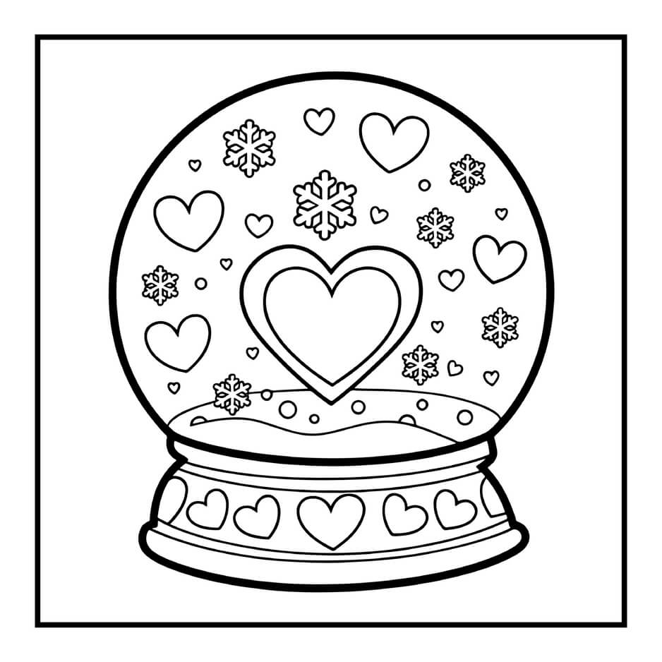 Desenho de Cozy Valentines para imprimir