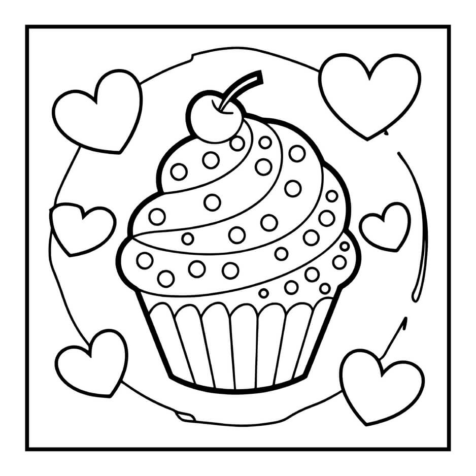 Desenho de Cozy Valentines para imprimir