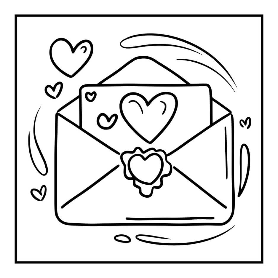 Desenho de Cozy Valentines para imprimir