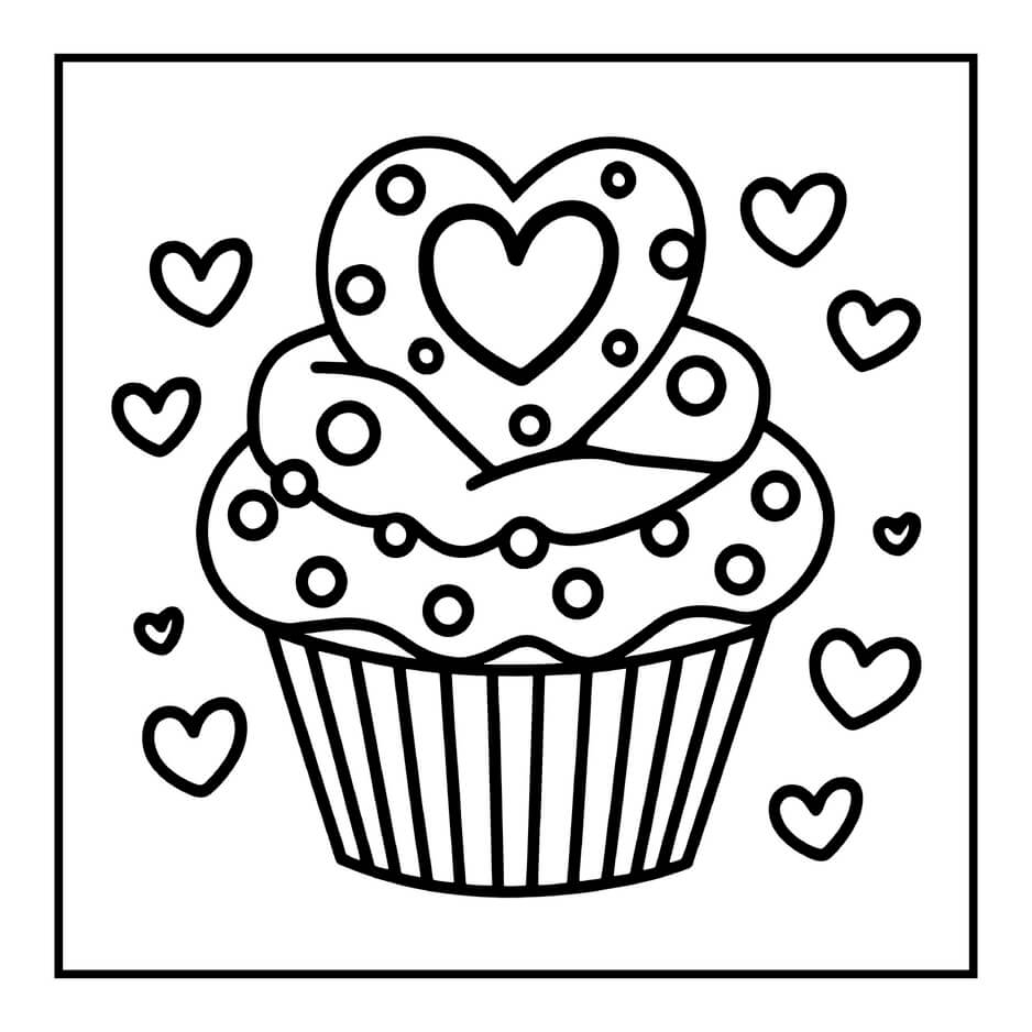 Desenho de Cozy Valentines para imprimir
