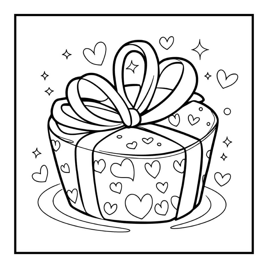 Desenho de Cozy Valentines para imprimir
