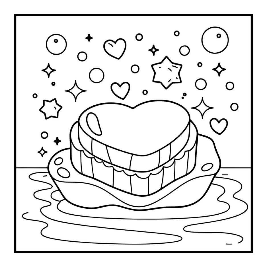 Desenho de Cozy Valentines para imprimir