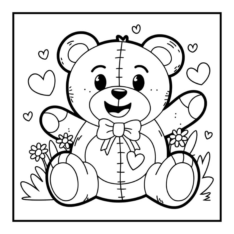 Desenho de Cozy Valentines para imprimir