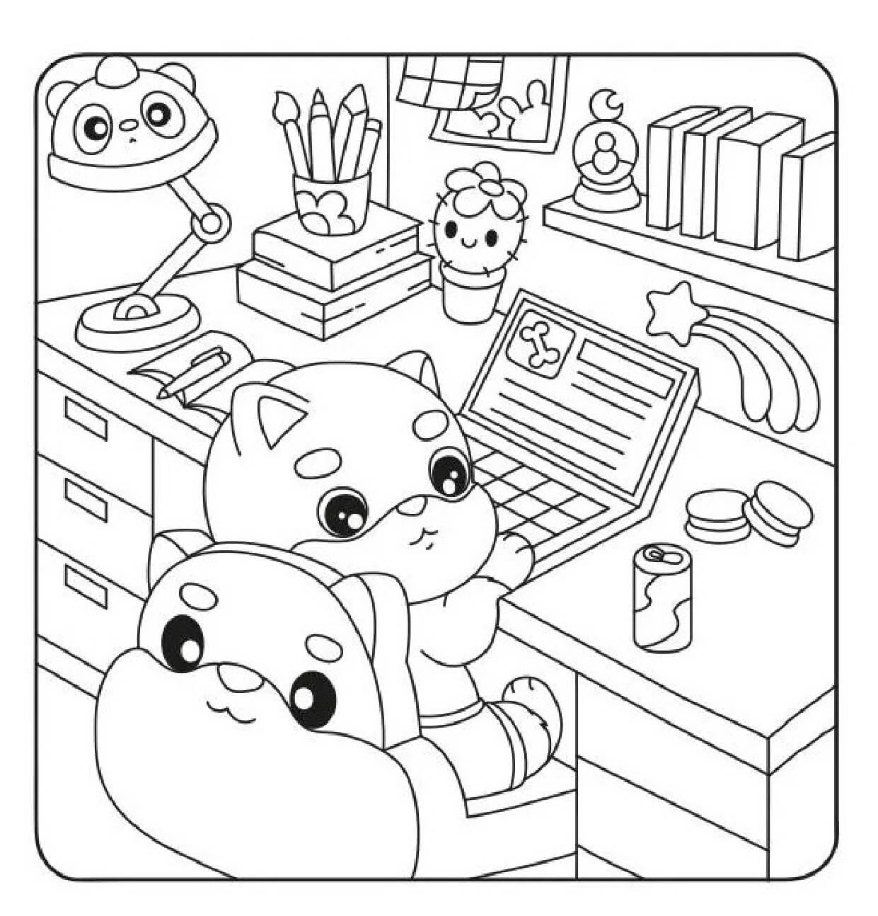 Desenho de Cute World para imprimir