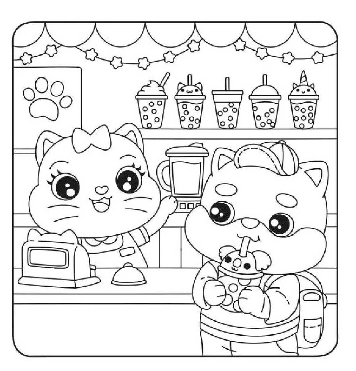 Desenho de Cute World para imprimir