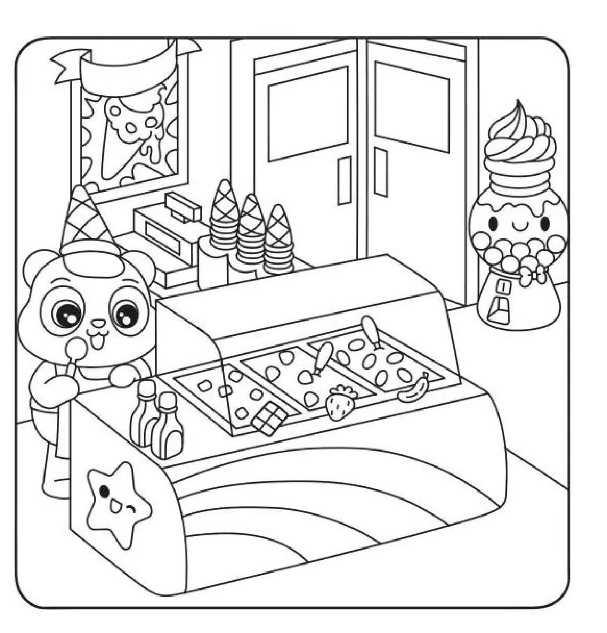 Desenho de Cute World para imprimir