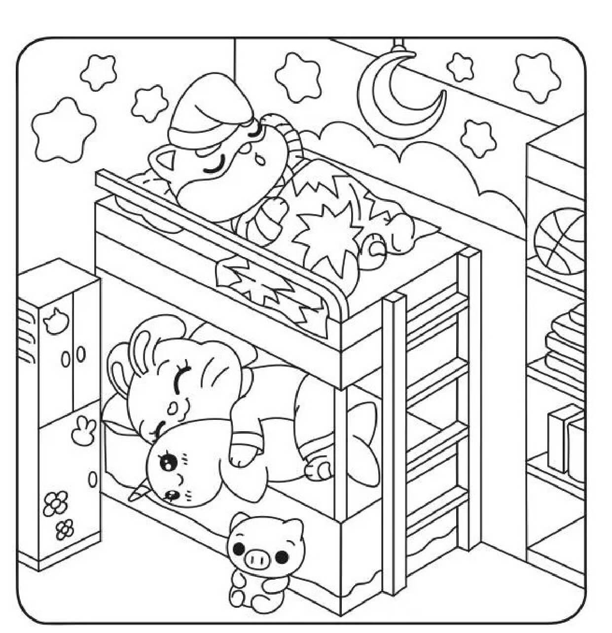 Desenho de Cute World para imprimir