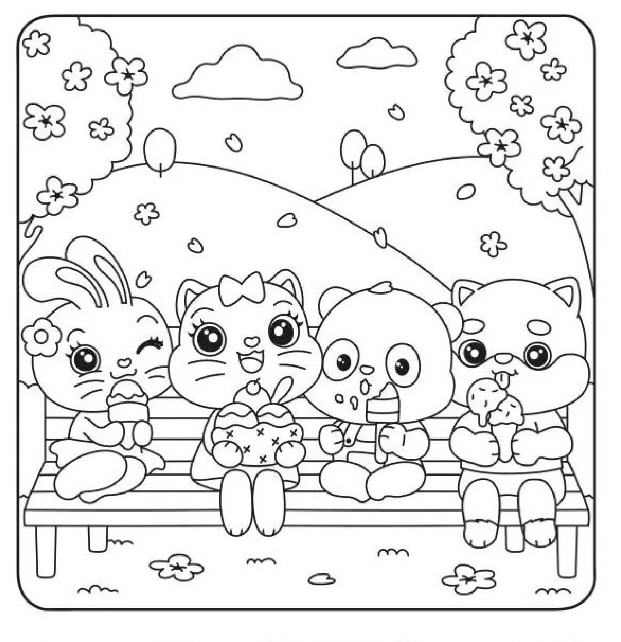 Desenho de Cute World para imprimir