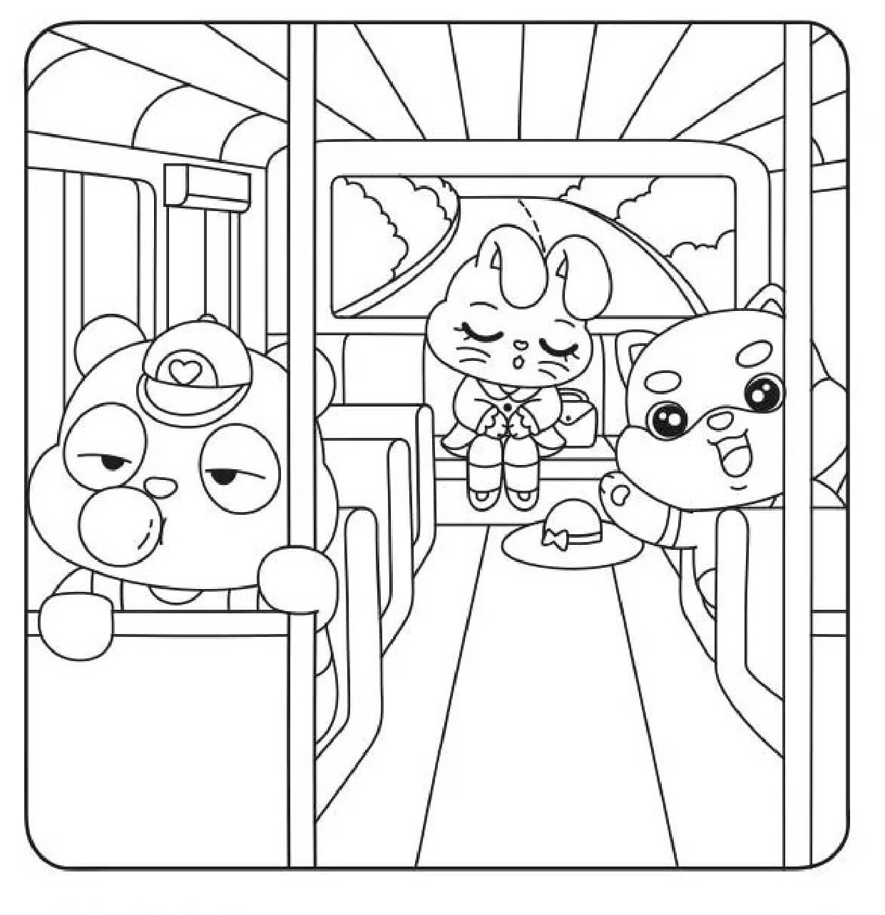 Desenho de Cute World para imprimir