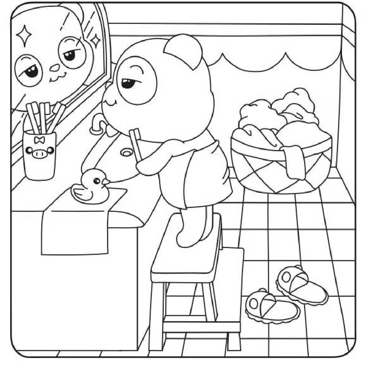 Desenho de Cute World para imprimir