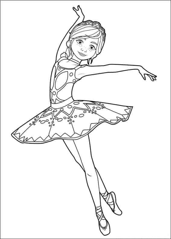 Desenho de Bailarina para imprimir