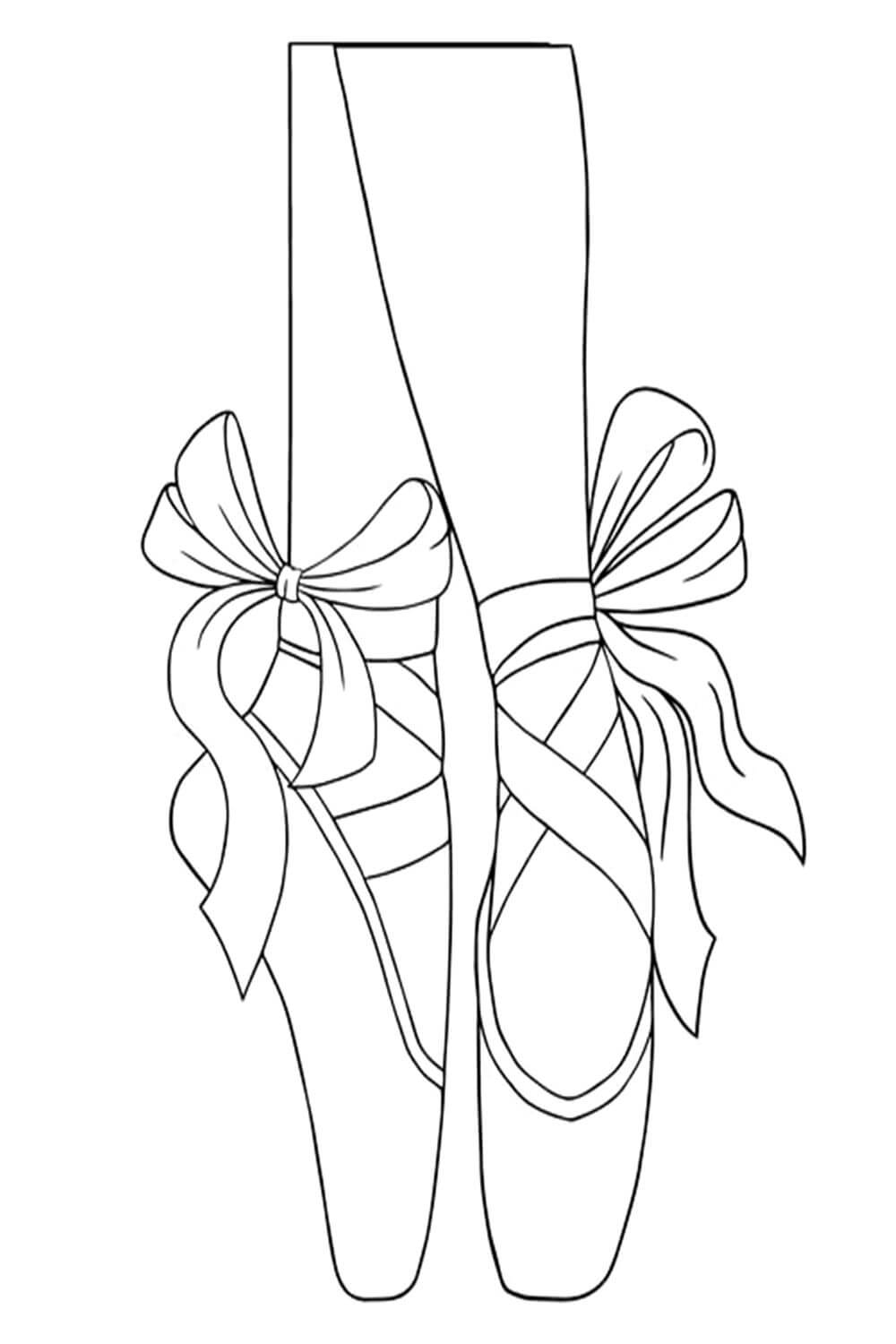 Desenho de Bailarina para imprimir