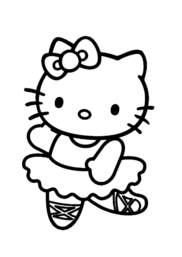 Desenho de Bailarina para imprimir