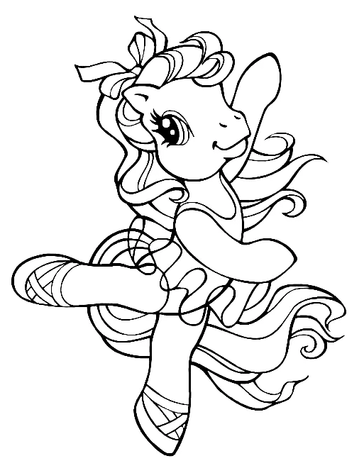 Desenho de Bailarina para imprimir