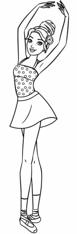 Desenho de Bailarina para imprimir