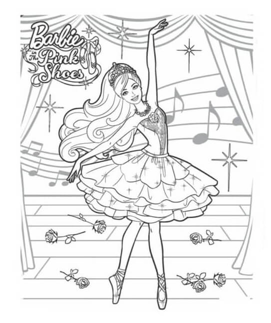 Desenho de Bailarina para imprimir
