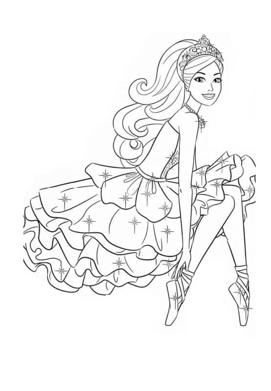 Desenho de Bailarina para imprimir