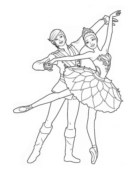 Desenho de Bailarina para imprimir