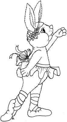 Desenho de Bailarina para imprimir