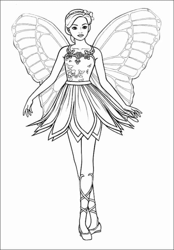 Desenho de Bailarina para imprimir