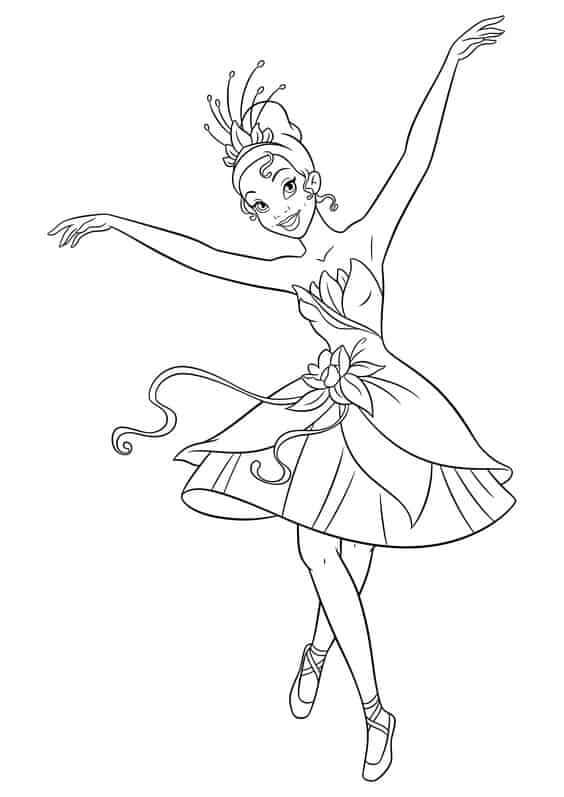 Desenho de Bailarina para imprimir