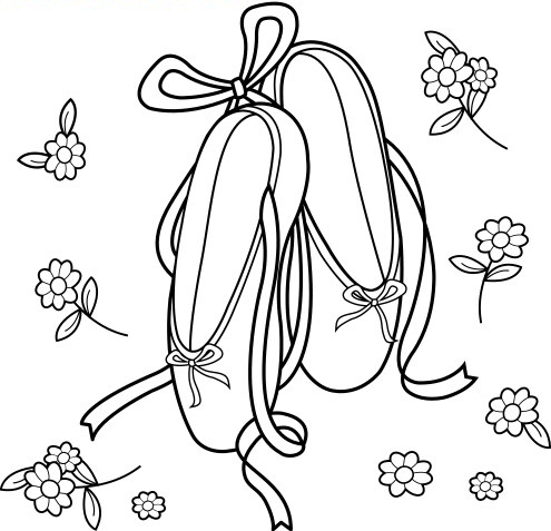 Desenho de Bailarina para imprimir