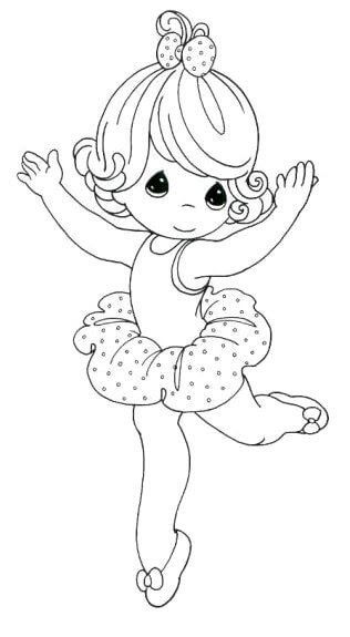 Desenho de Bailarina para imprimir