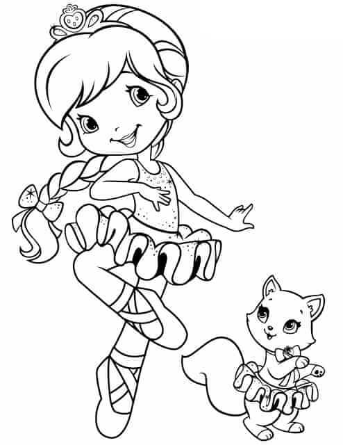 Desenho de Bailarina para imprimir
