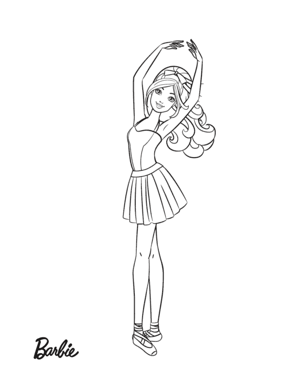 Desenho de Bailarina para imprimir