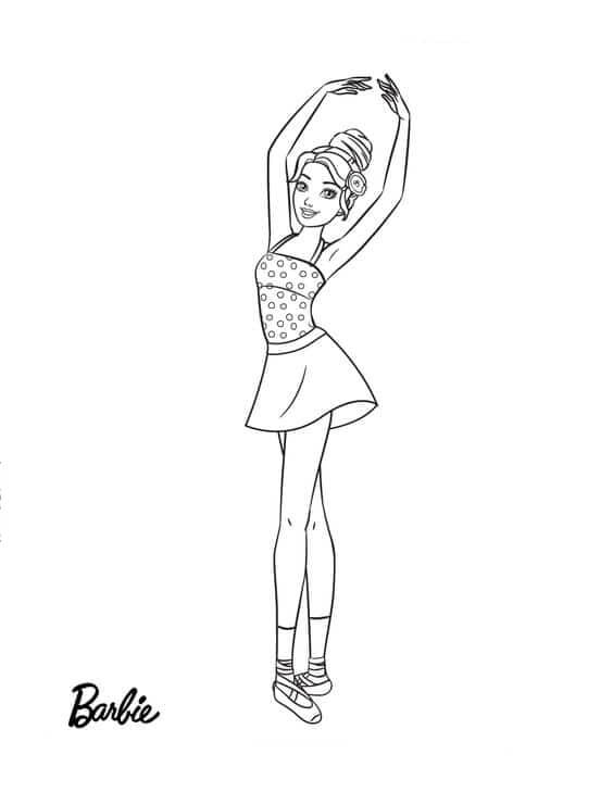 Desenho de Bailarina para imprimir