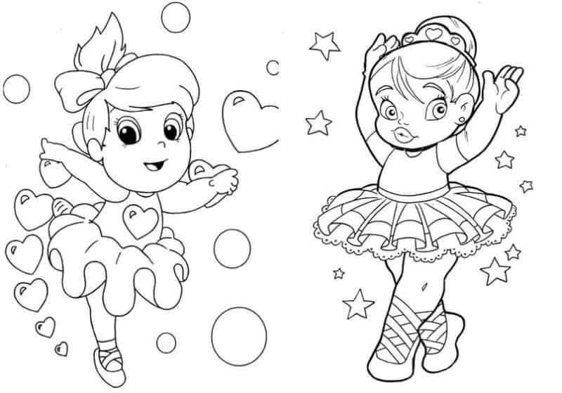 Desenho de Bailarina para imprimir