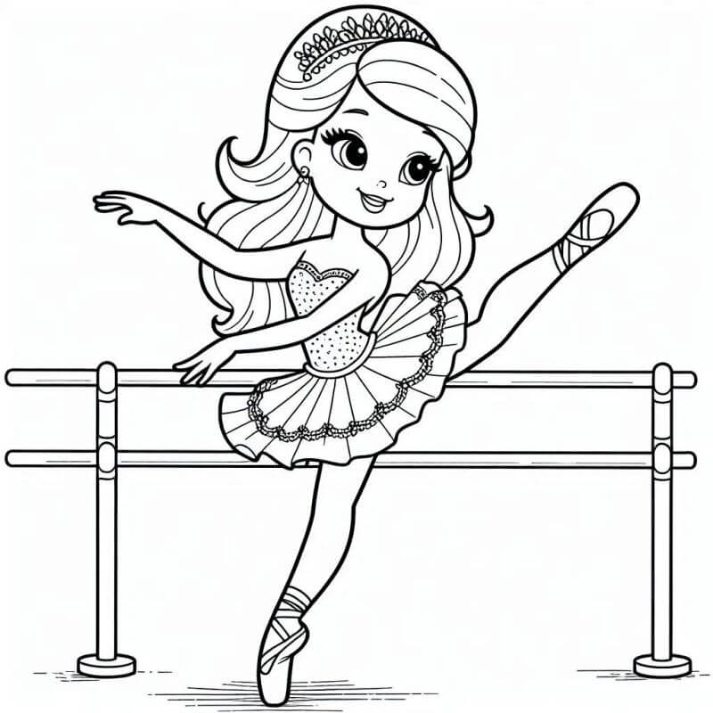 Desenhos de Bailarina para Colorir e Imprimir
