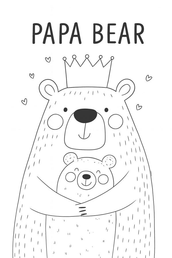 Desenho de Feliz Dia dos Pais para imprimir