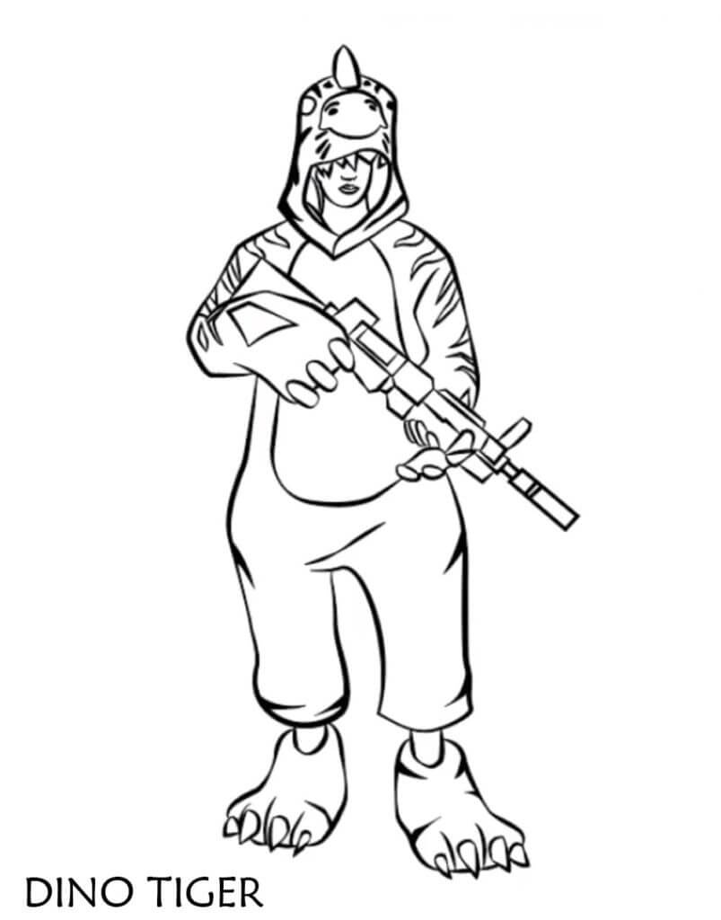 Desenho de Free Fire para imprimir