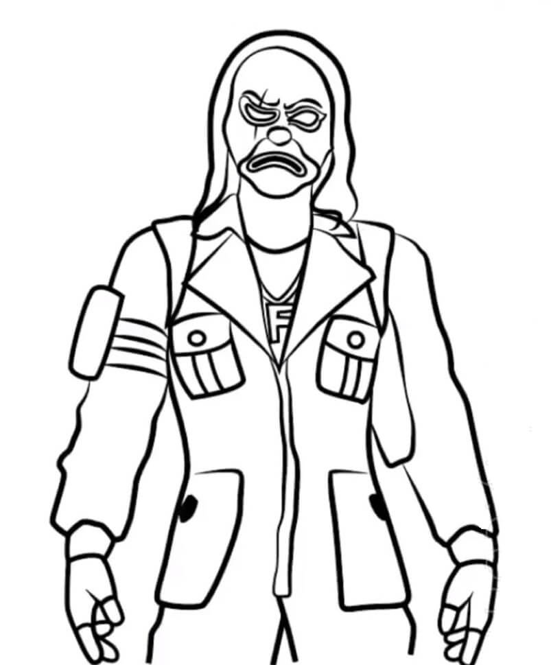 Desenho de Free Fire para imprimir