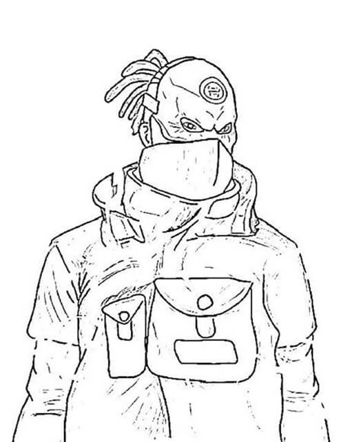 Desenho de Free Fire para imprimir
