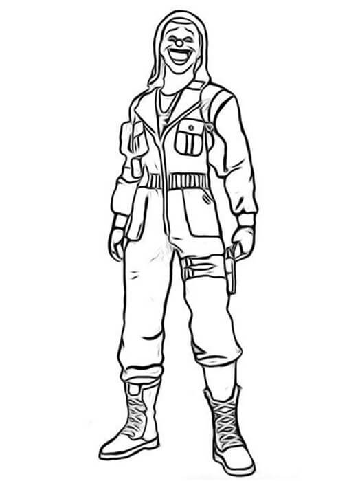 Desenho de Free Fire para imprimir