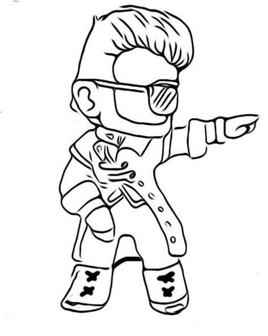 Desenho de Free Fire para imprimir