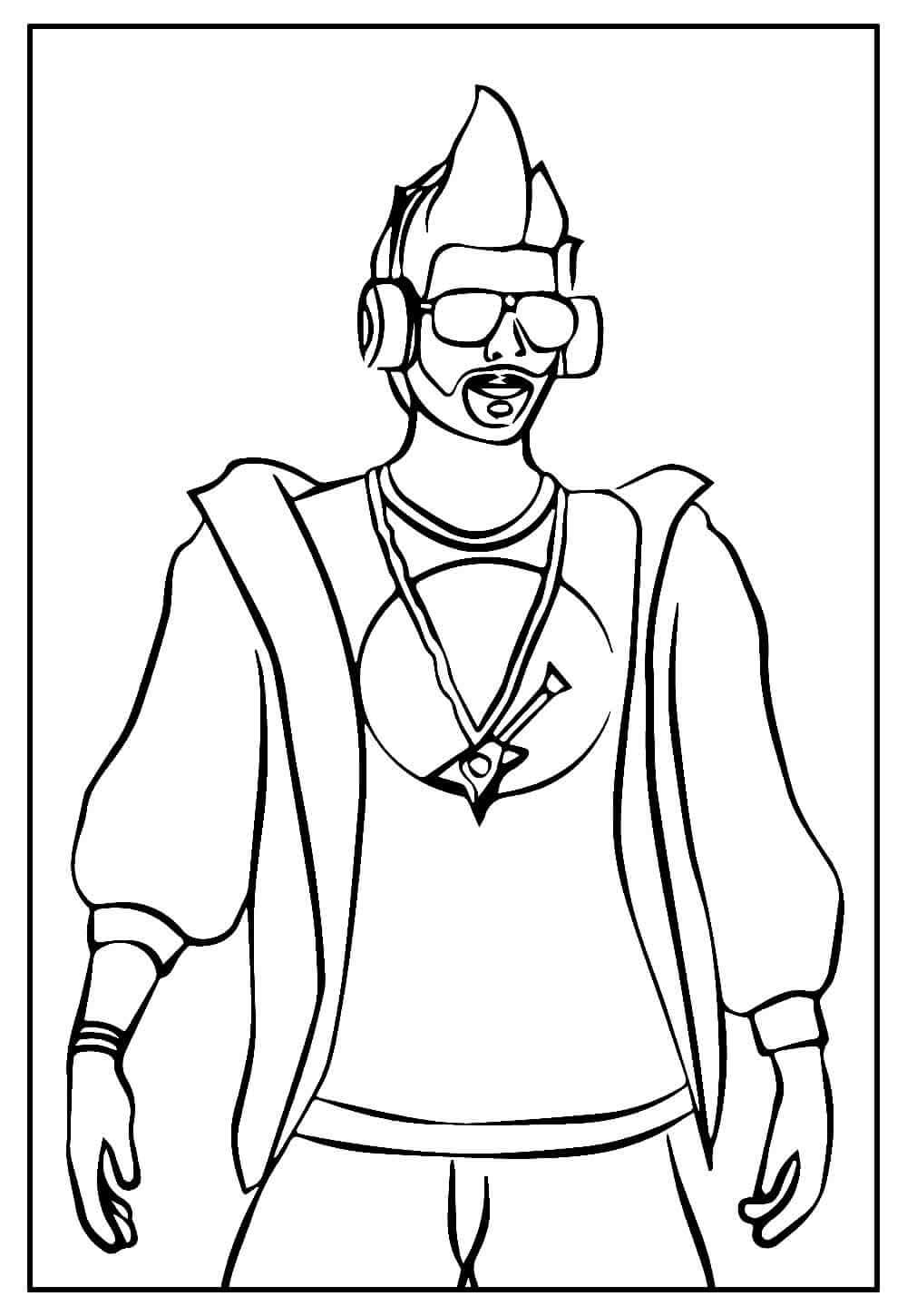 Desenho de Free Fire para imprimir