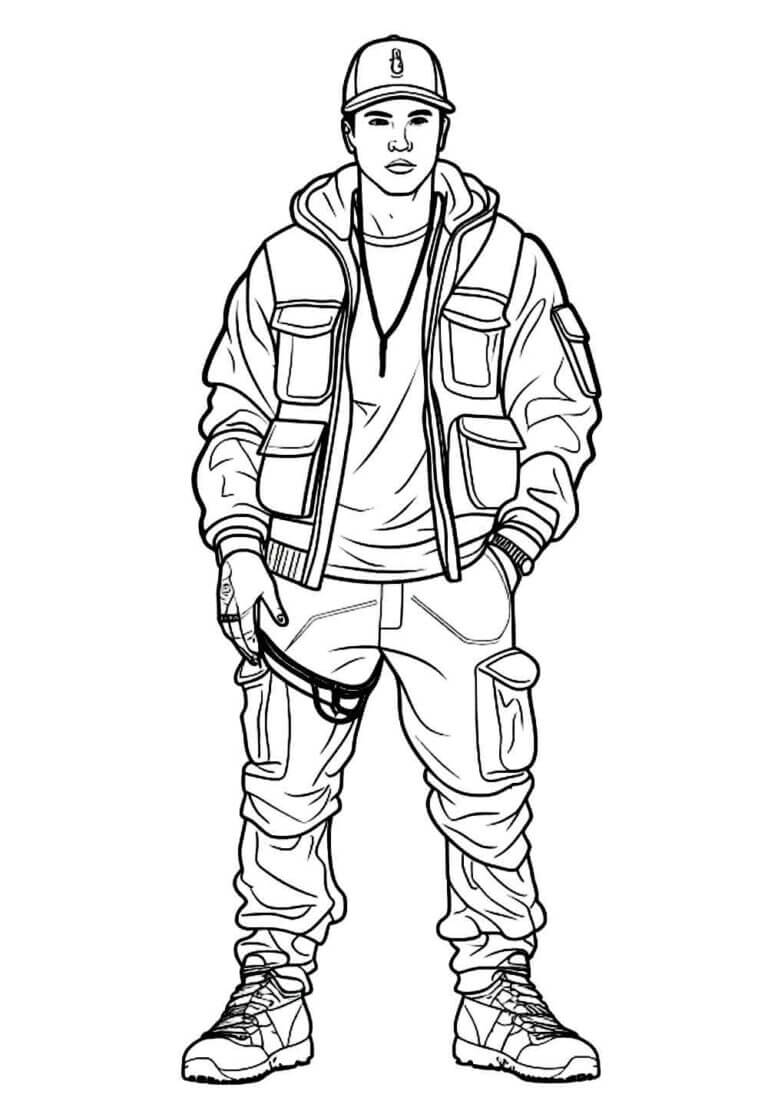 Desenho de Free Fire para imprimir