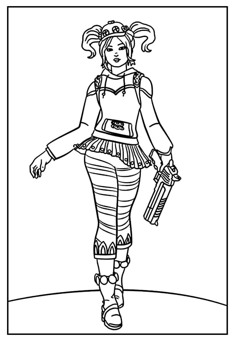 Desenho de Free Fire para imprimir